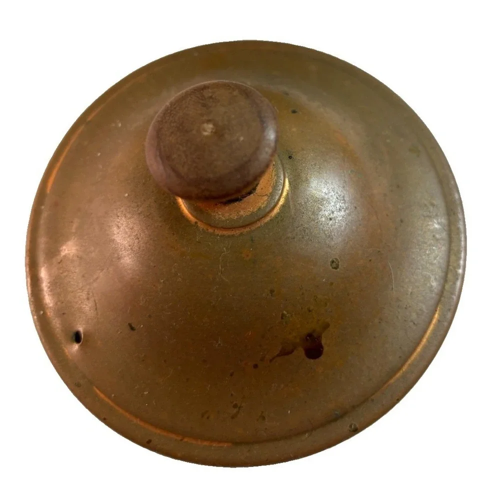 Mid Century Vintage Copper Tea Pot Kettle Wooden Handle & Knob Made In Portugal
